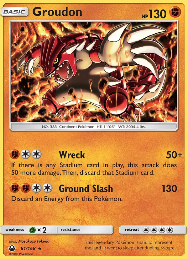 81-RH Groudon – Celestial Storm