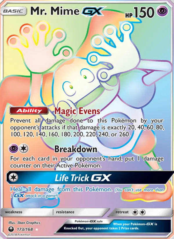 173 Mr. Mime GX – Celestial Storm