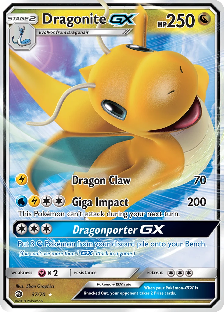 37 Dragonite GX – Dragon Majesty