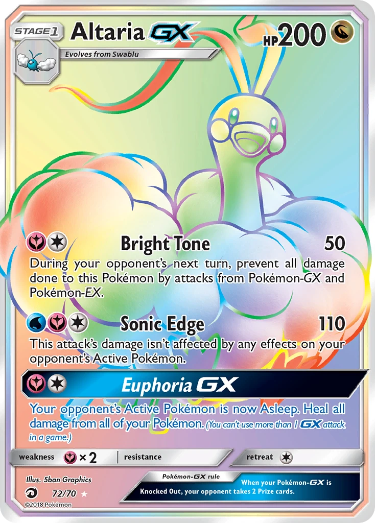 72 Altaria GX – Dragon Majesty