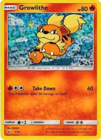 1 Growlithe – McDonald's Collection 2018