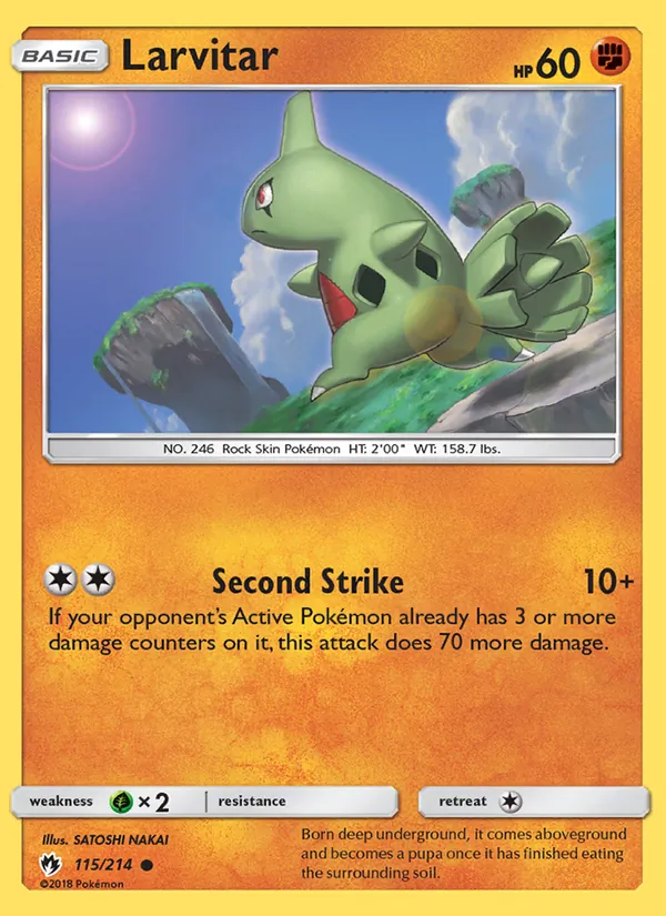 115 Larvitar – Lost Thunder