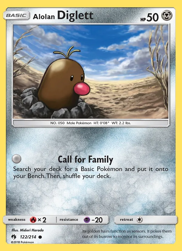 122 Alolan Diglett – Lost Thunder