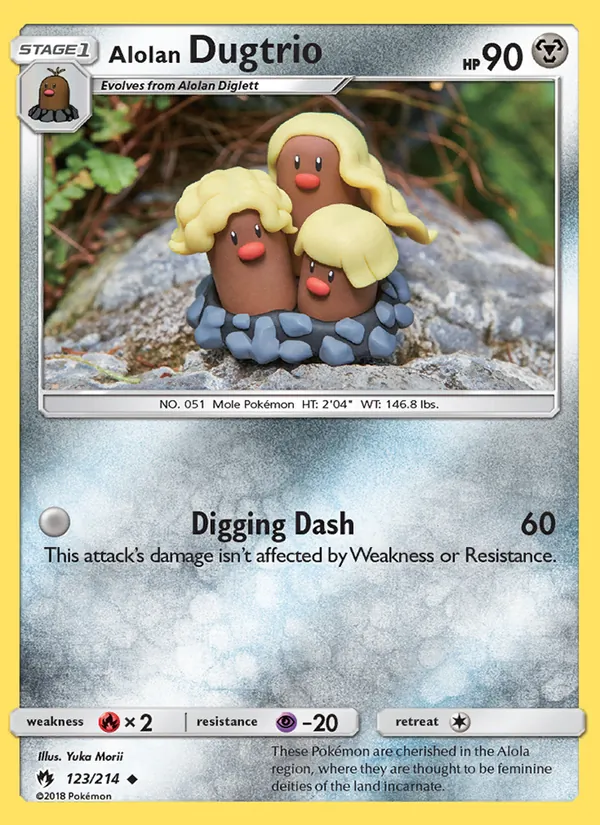 123 Alolan Dugtrio – Lost Thunder