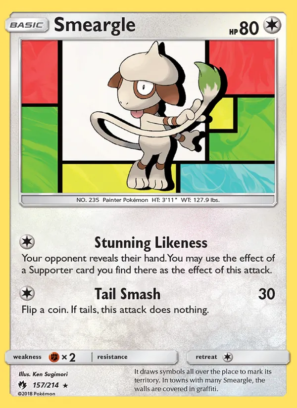 157 Smeargle – Lost Thunder