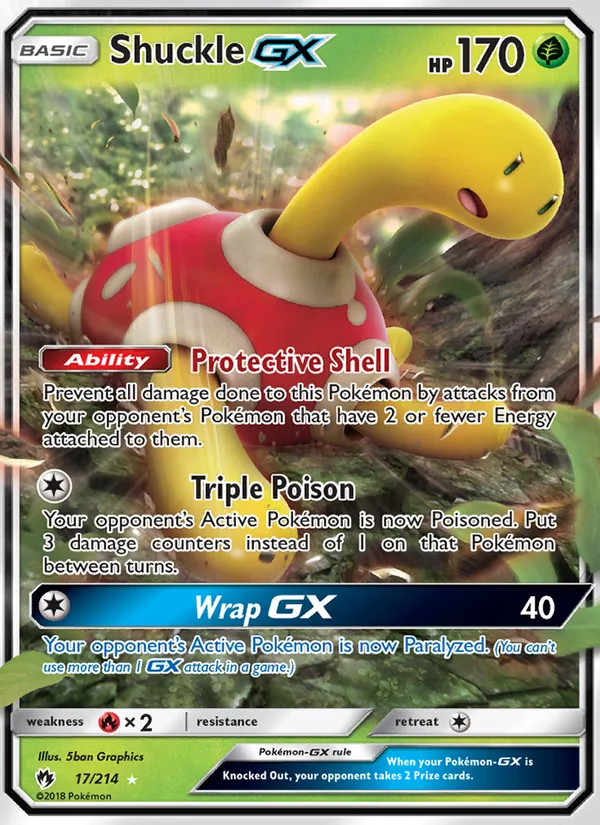 17 Shuckle GX – Lost Thunder