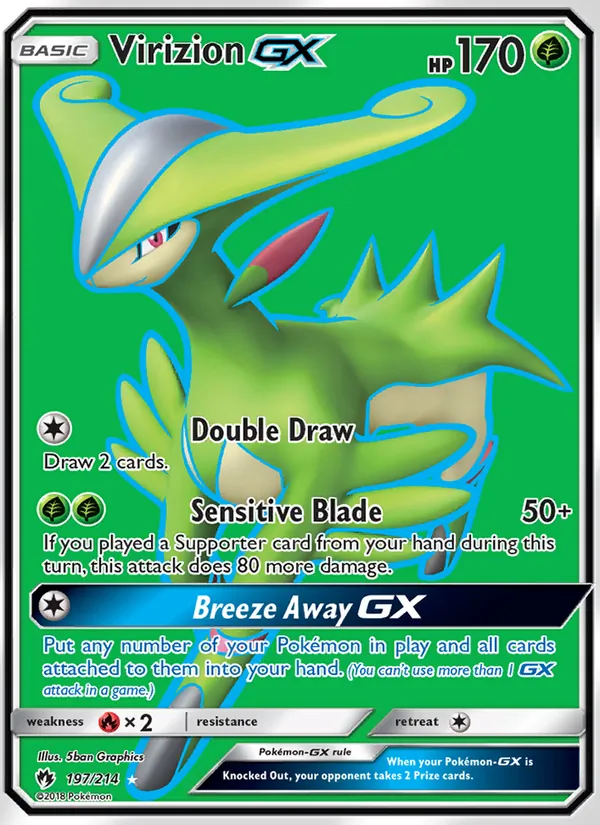 197 Virizion GX – Lost Thunder
