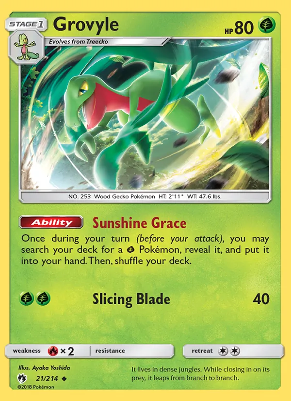 21 Grovyle – Lost Thunder