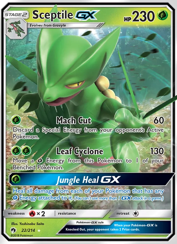 22 Sceptile GX – Lost Thunder