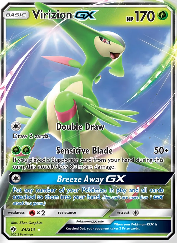 34 Virizion GX – Lost Thunder