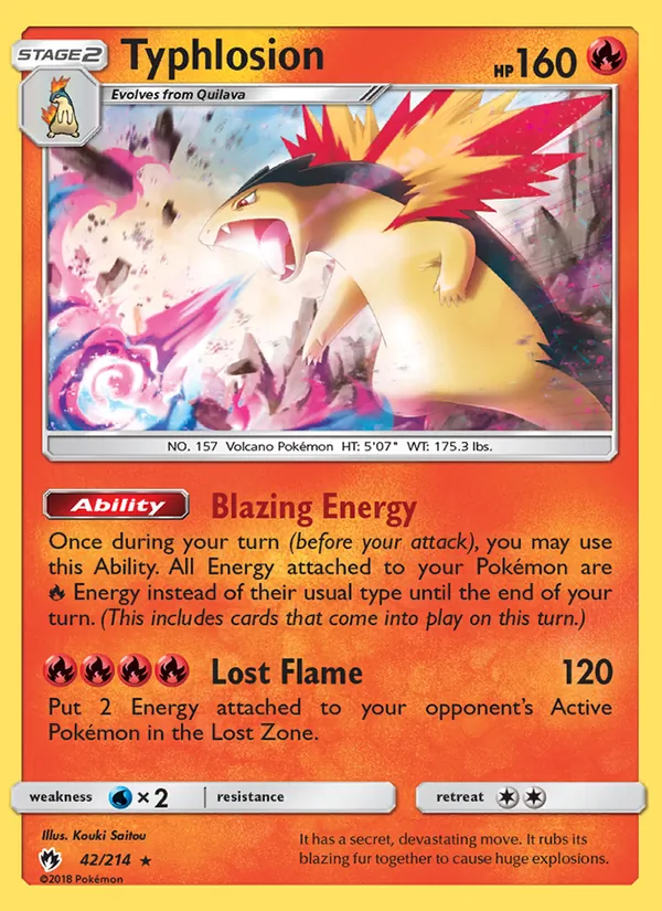 42 Typhlosion – Lost Thunder