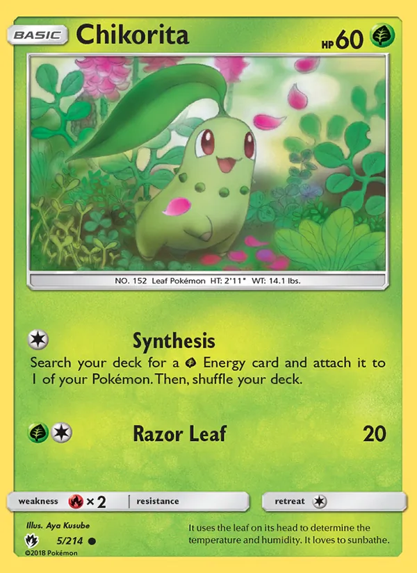 5 Chikorita – Lost Thunder