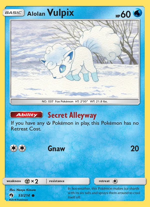 53 Alolan Vulpix – Lost Thunder