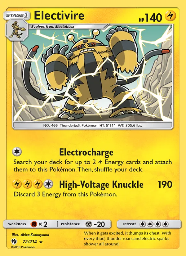 72 Electivire – Lost Thunder