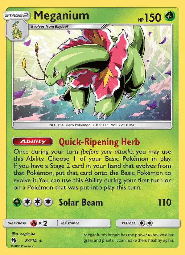 8 Meganium – Lost Thunder