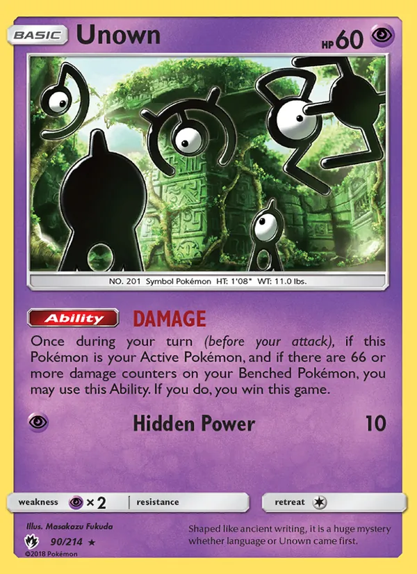90 Unown – Lost Thunder