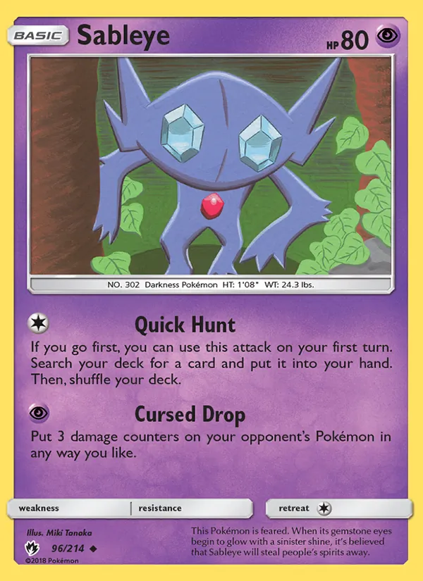 96 Sableye – Lost Thunder
