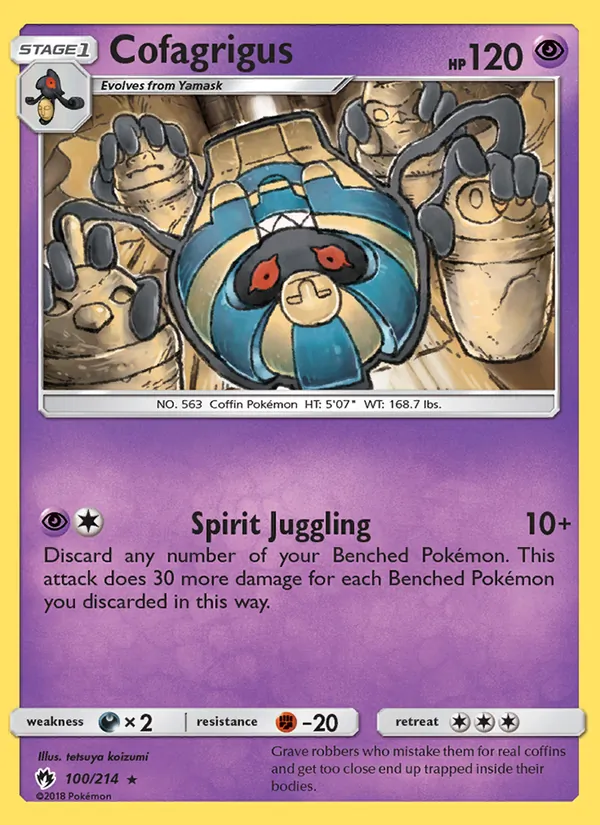 100-RH Cofagrigus – Lost Thunder