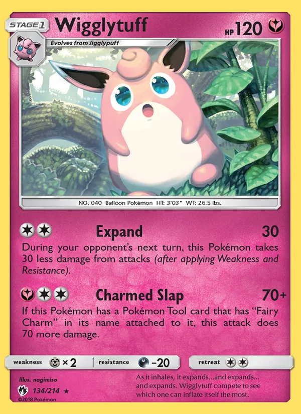 134-RH Wigglytuff – Lost Thunder