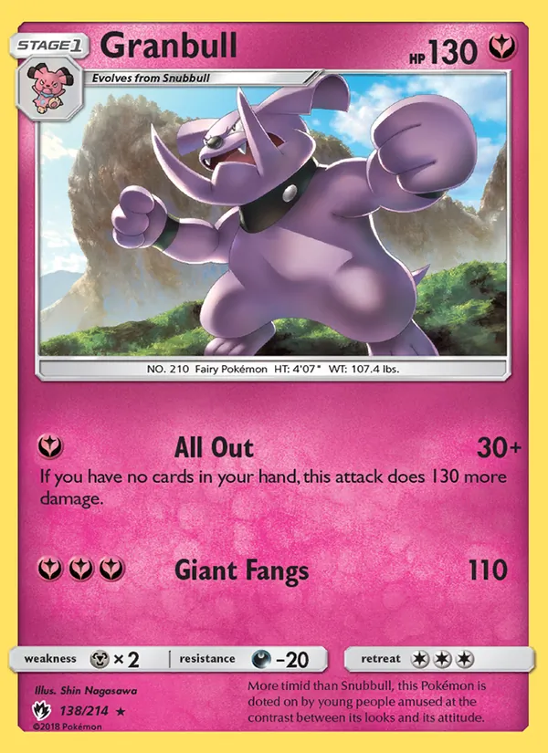 138-RH Granbull – Lost Thunder