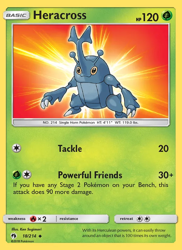 18-RH Heracross – Lost Thunder
