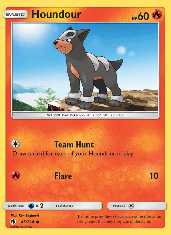 45-RH Houndour – Lost Thunder