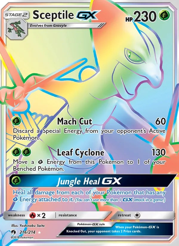 216 Sceptile GX – Lost Thunder