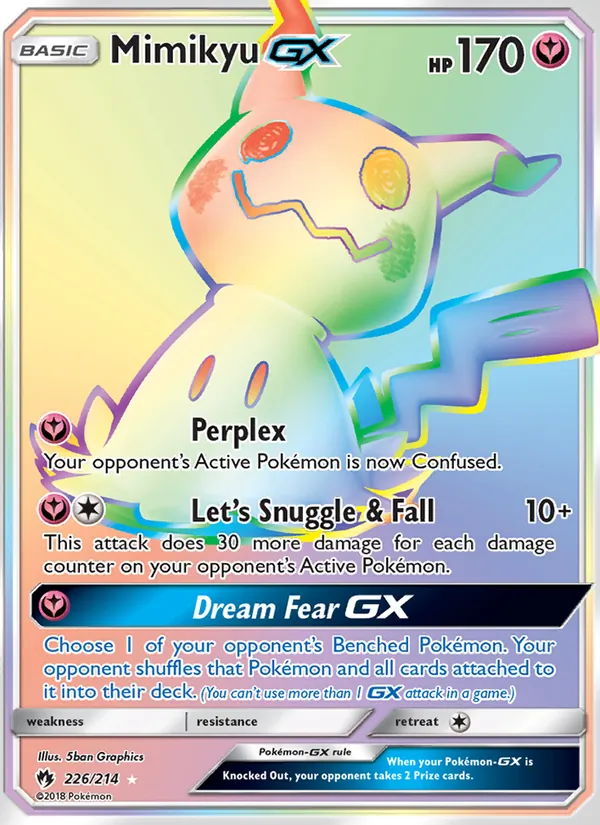 226 Mimikyu GX – Lost Thunder