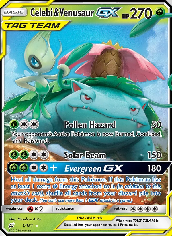 1 Celebi & Venusaur GX – Team Up