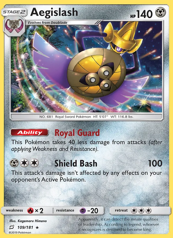 109 Aegislash – Team Up