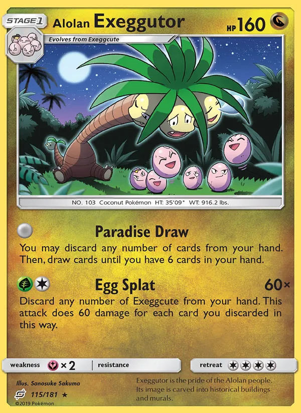 115 Alolan Exeggutor – Team Up