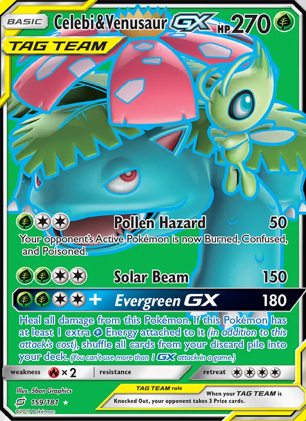 159 Celebi & Venusaur GX – Team Up