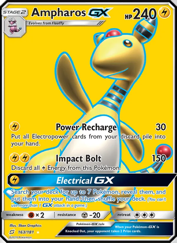 163 Ampharos GX – Team Up