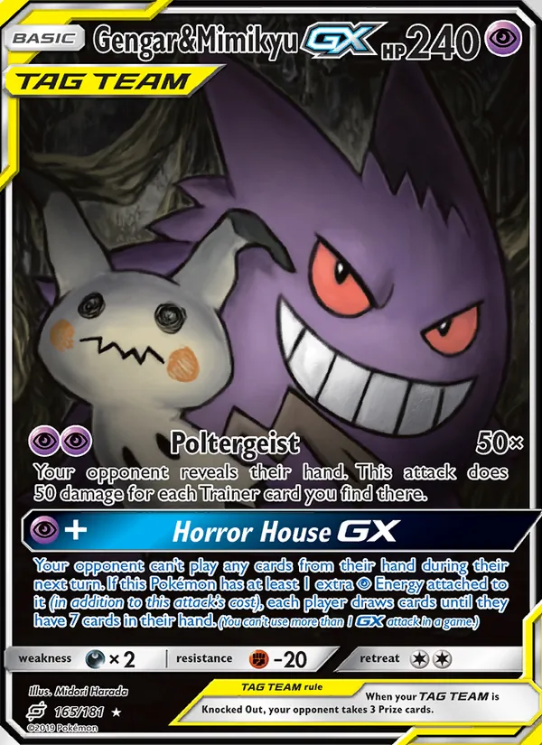 165 Gengar & Mimikyu GX – Team Up