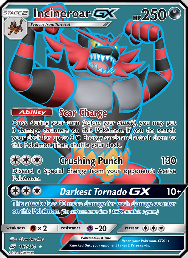 167 Incineroar GX – Team Up