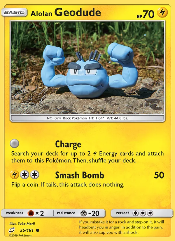 35 Alolan Geodude – Team Up