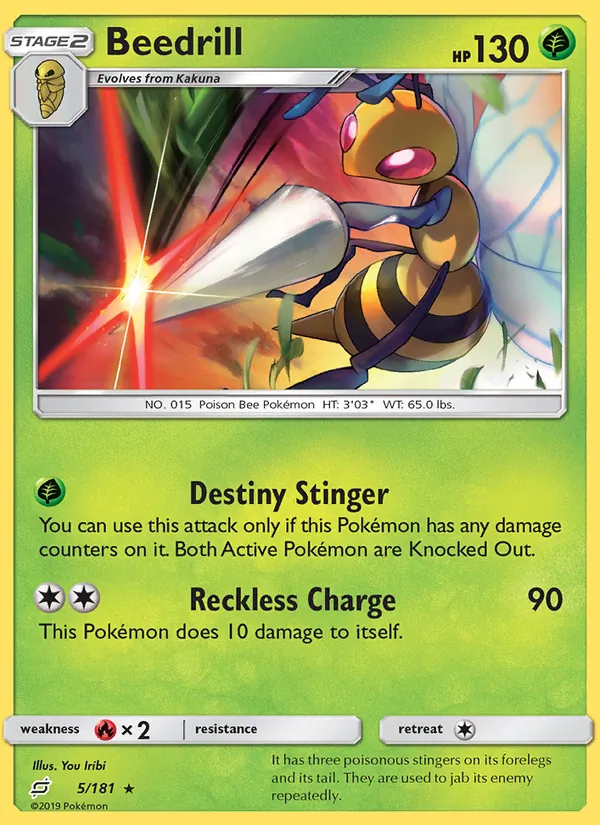 5 Beedrill – Team Up