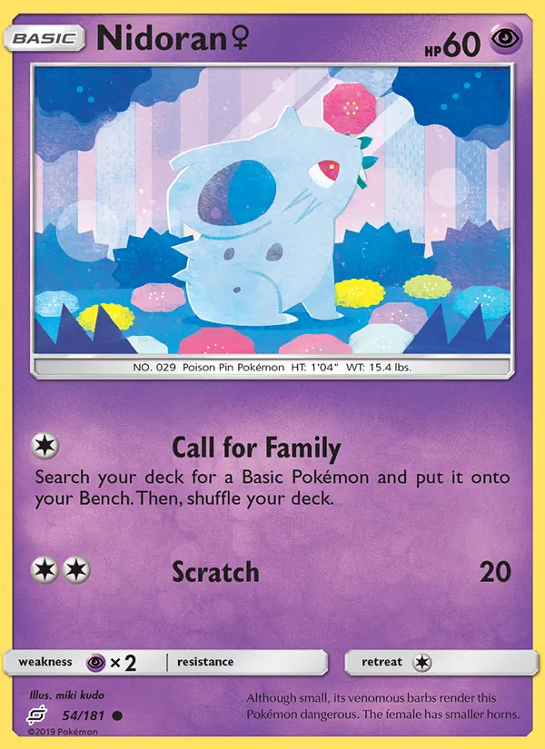 54 Nidoran♀ – Team Up