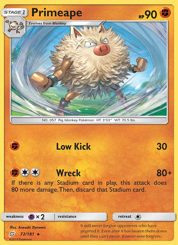 72 Primeape – Team Up