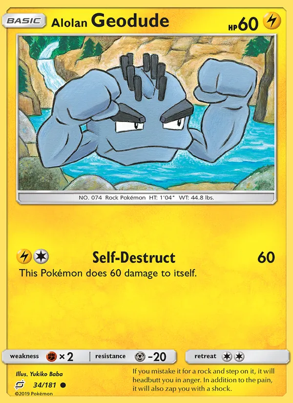 34-RH Alolan Geodude – Team Up