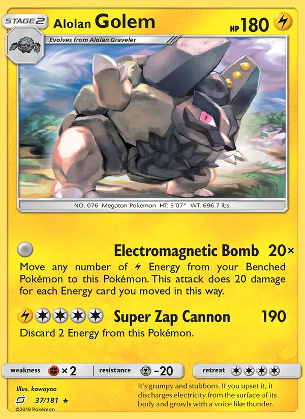 37-RH Alolan Golem – Team Up