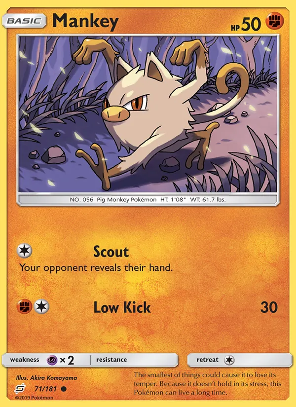 71-RH Mankey – Team Up