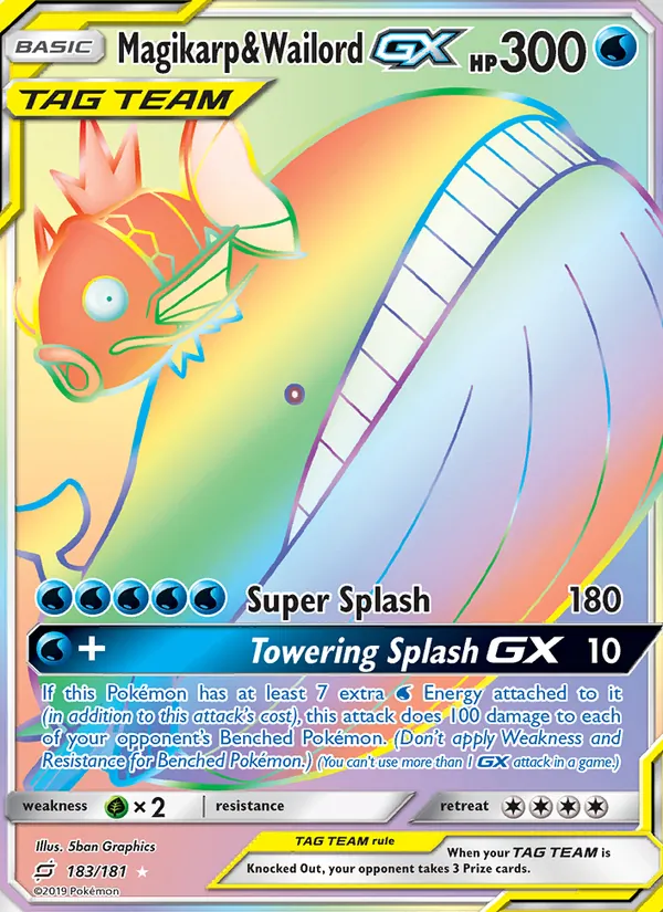 183 Magikarp & Wailord GX – Team Up