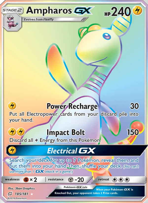 185 Ampharos GX – Team Up