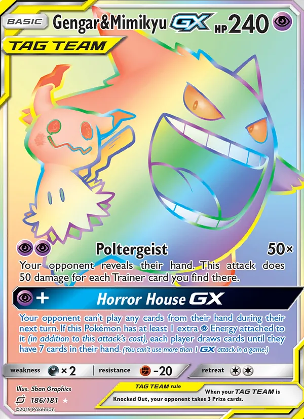 186 Gengar & Mimikyu GX – Team Up