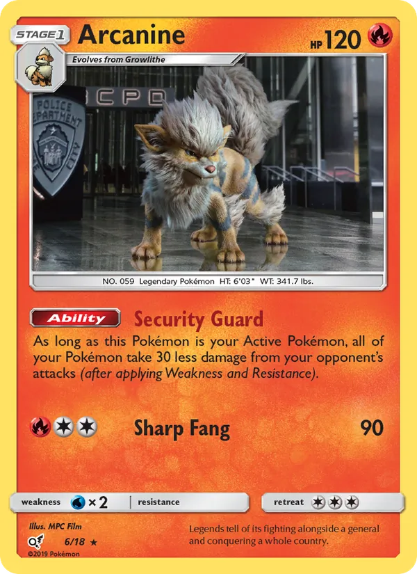 6 Arcanine – Detective Pikachu