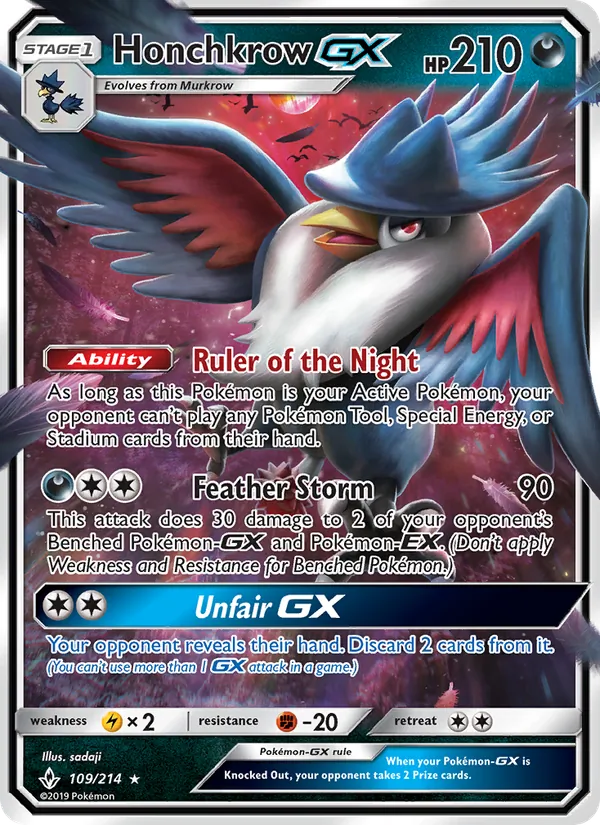 109 Honchkrow GX – Unbroken Bonds