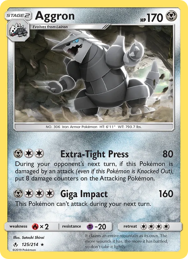 125 Aggron – Unbroken Bonds