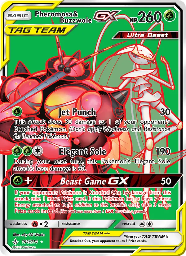 191 Pheromosa & Buzzwole GX – Unbroken Bonds