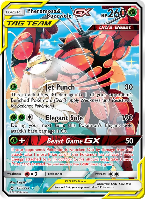 192 Pheromosa & Buzzwole GX – Unbroken Bonds